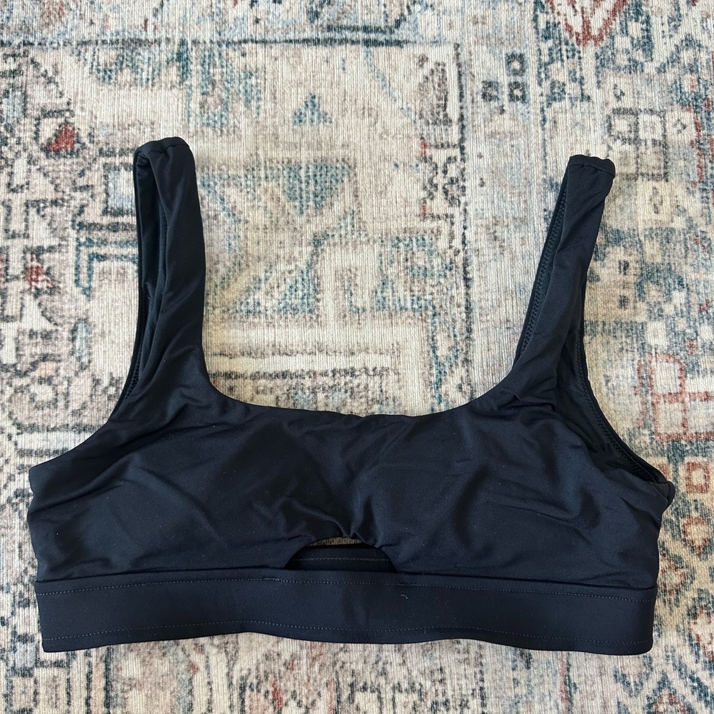 Seafolly Black Women's Peek a Boo Bikini Top